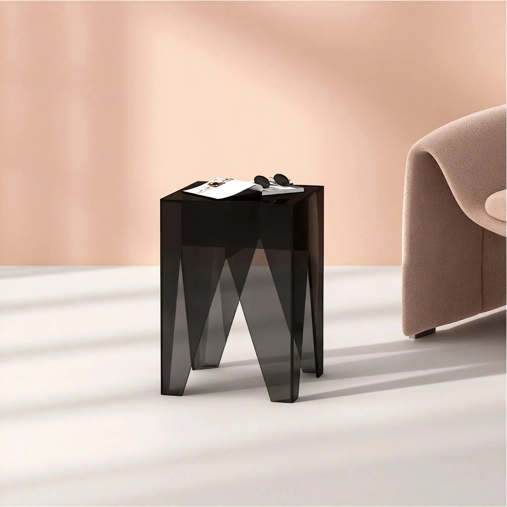 MODERN PRISM | Translucent Acrylic Accent Table