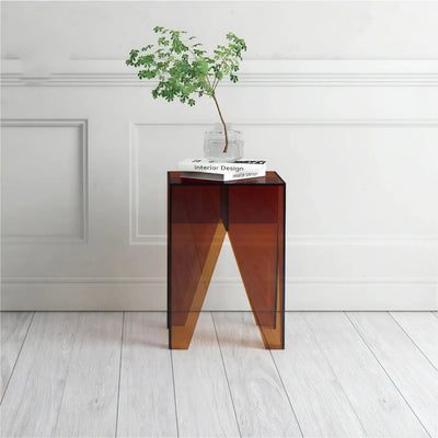 MODERN PRISM | Translucent Acrylic Accent Table