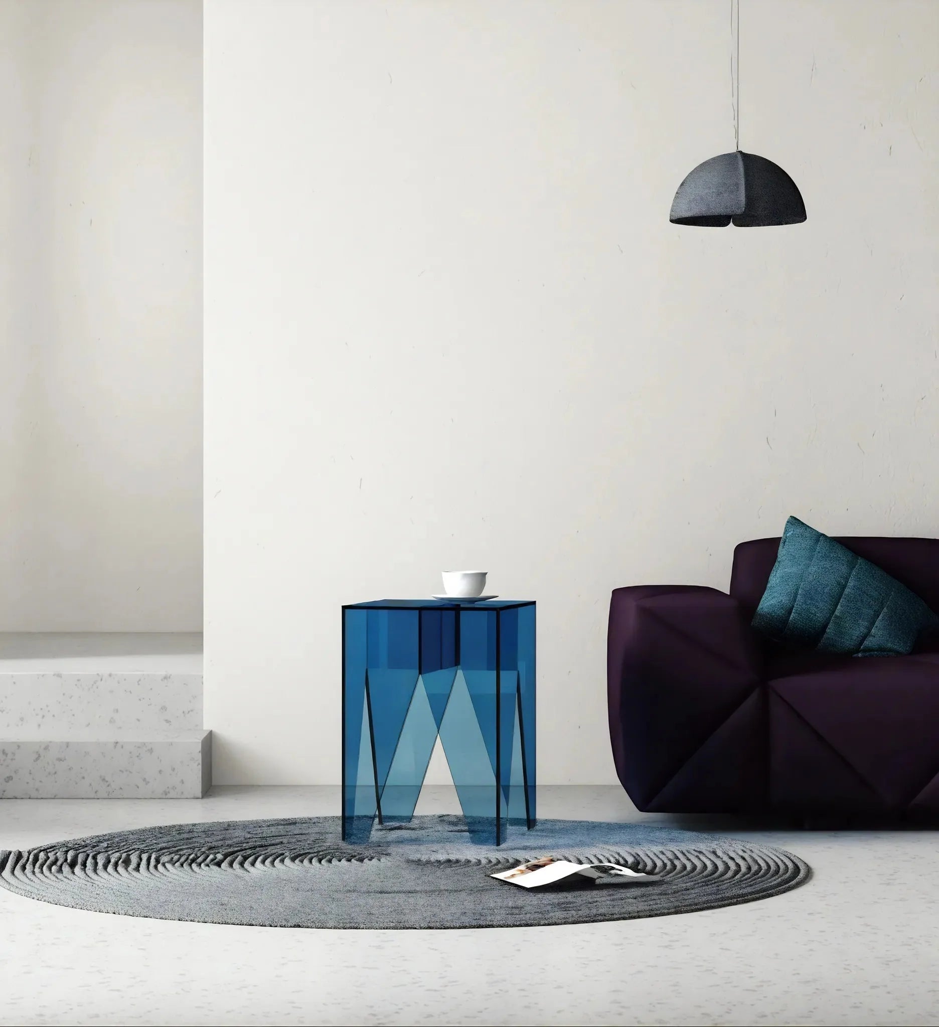 MODERN PRISM | Translucent Acrylic Accent Table