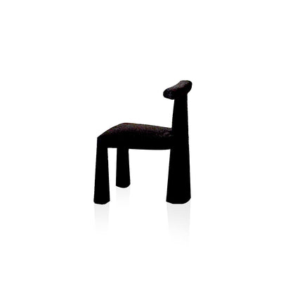 Black Fabric Dining Chair - Modern Kitchen Seating