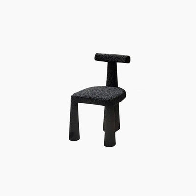 Black Fabric Dining Chair - Modern Kitchen Seating