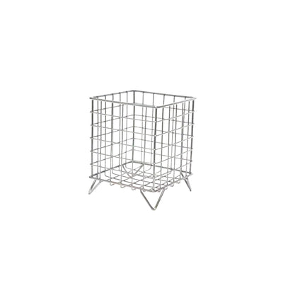 Desk Storage Basket - Mini Mesh Organizer Compact Stainless Steel