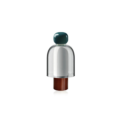 Cordless Glass Table Lamp – Rechargeable Portable Light