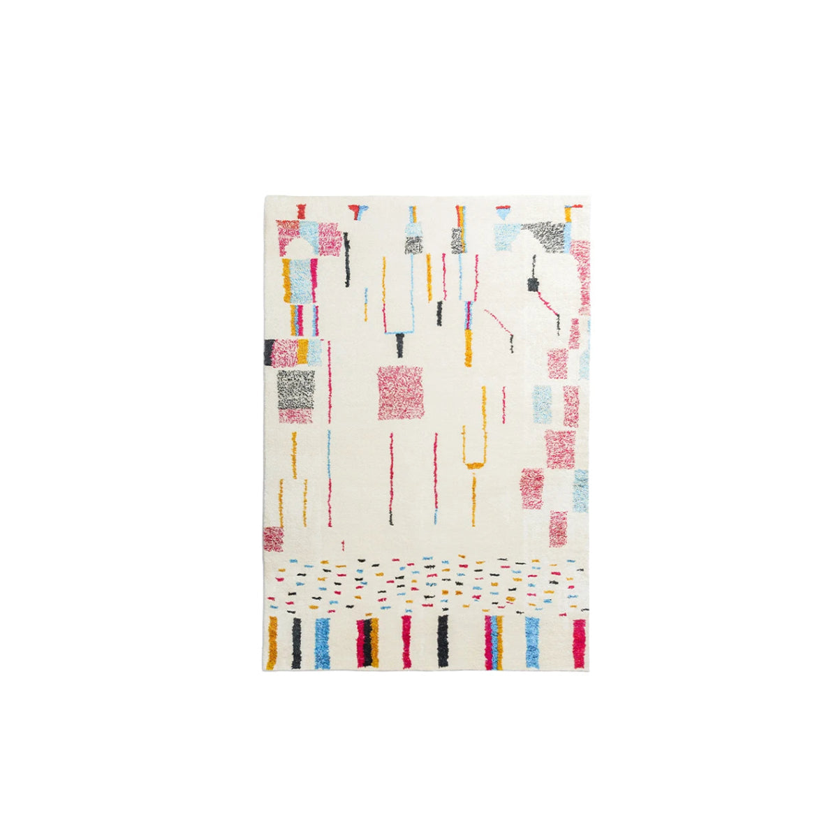 Morocco Style Rug – Abstract Area Rug, Handcrafted Art Carpet