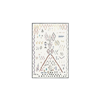 Morocco Style Rug – Abstract Area Rug, Handcrafted Art Carpet