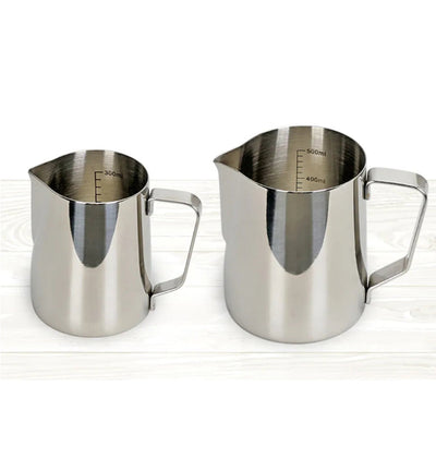 Milk Frothing Pitcher - Stainless Steel 350ml & 600ml Thermal Layered