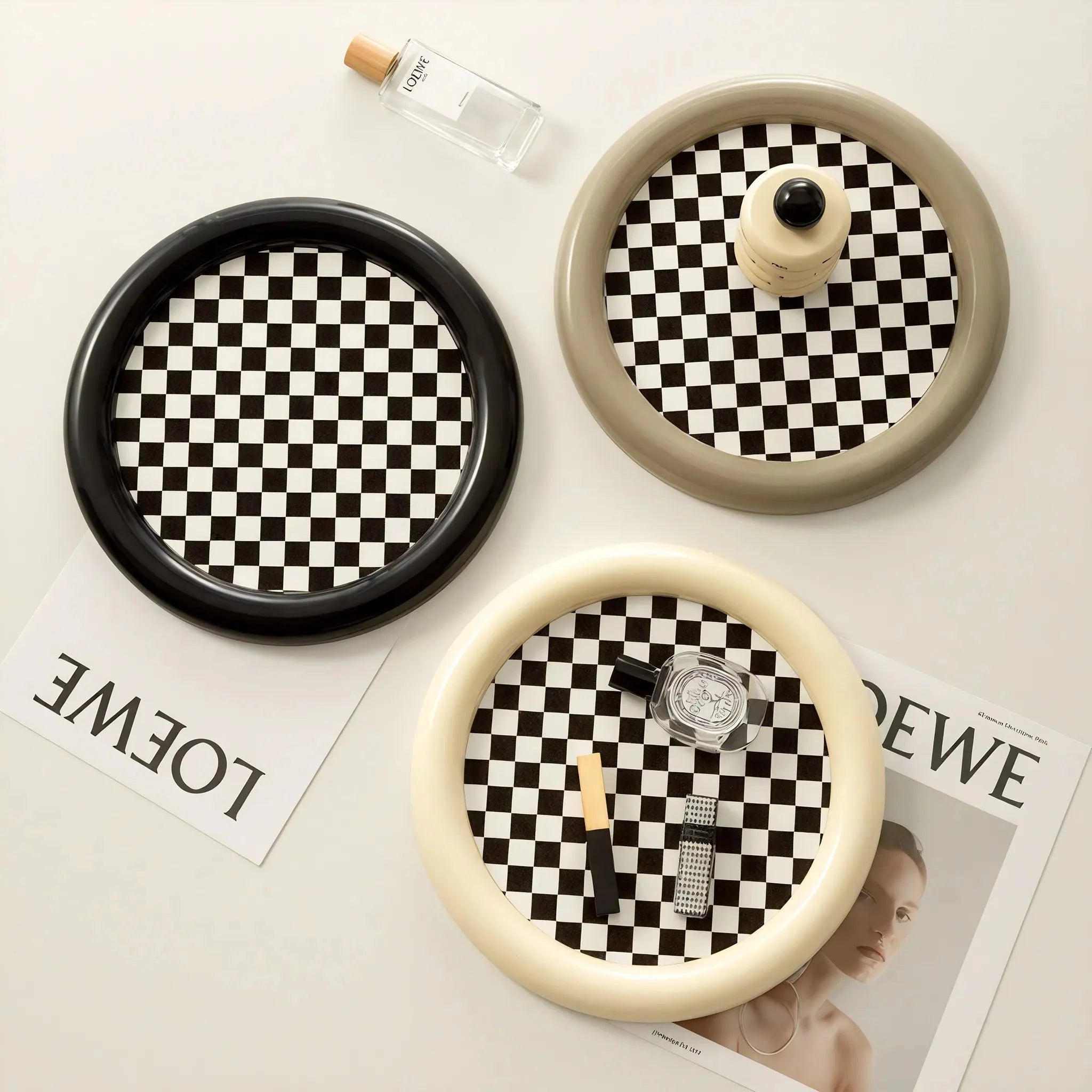 NORDIC | Checkerboard Minimalist Organizer Tray