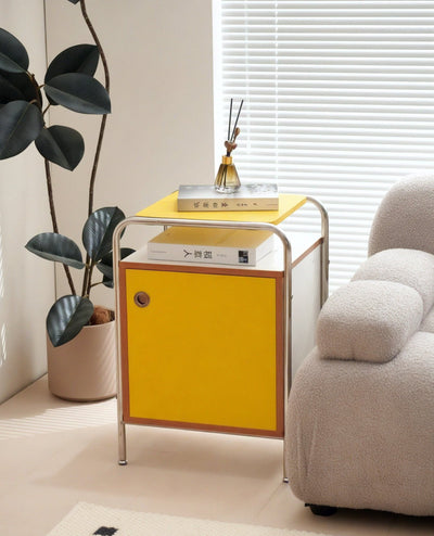 NORDIC CUBE | Minimalist Color-Block Accent Cabinet