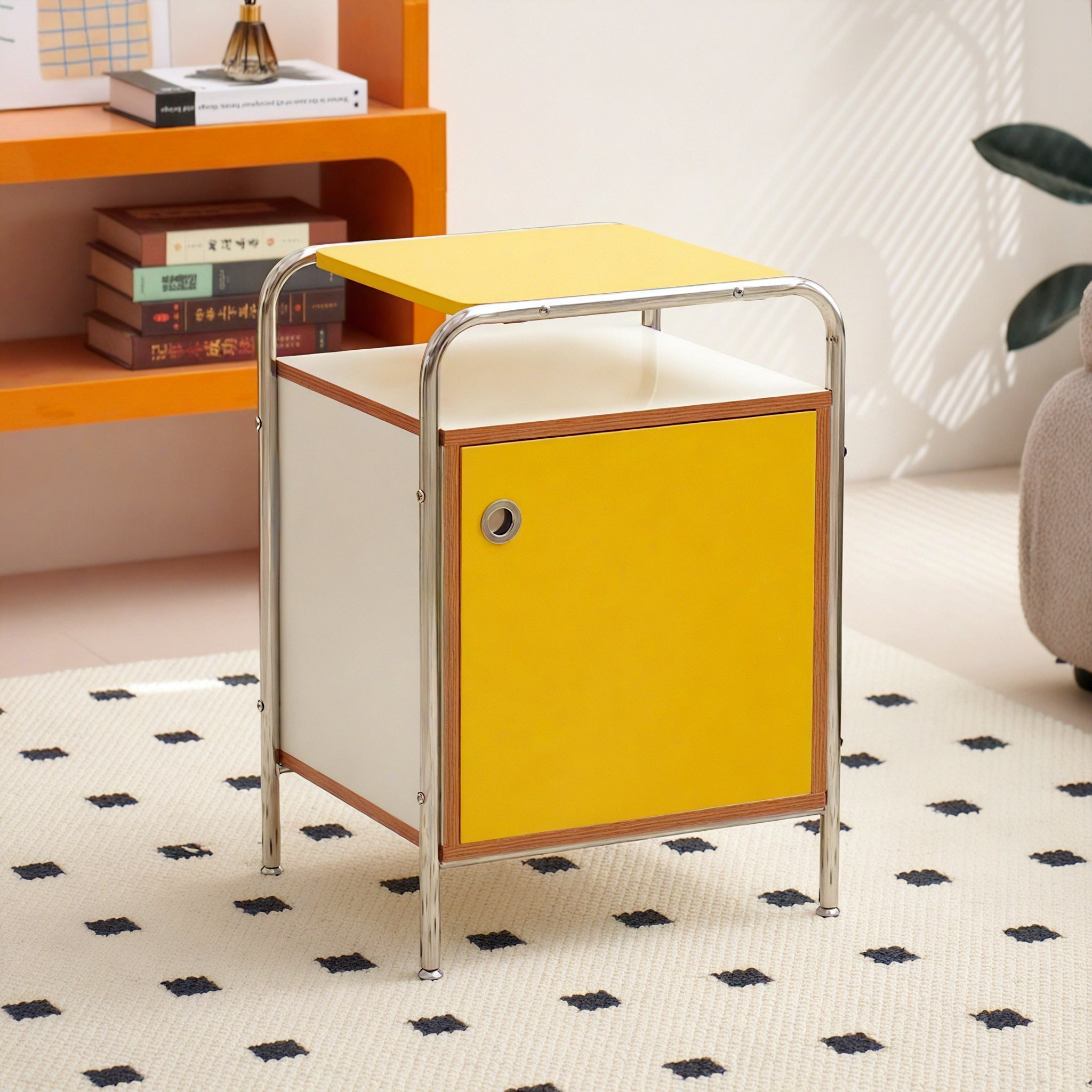 NORDIC CUBE | Minimalist Color-Block Accent Cabinet