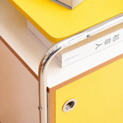 NORDIC CUBE | Minimalist Color-Block Accent Cabinet