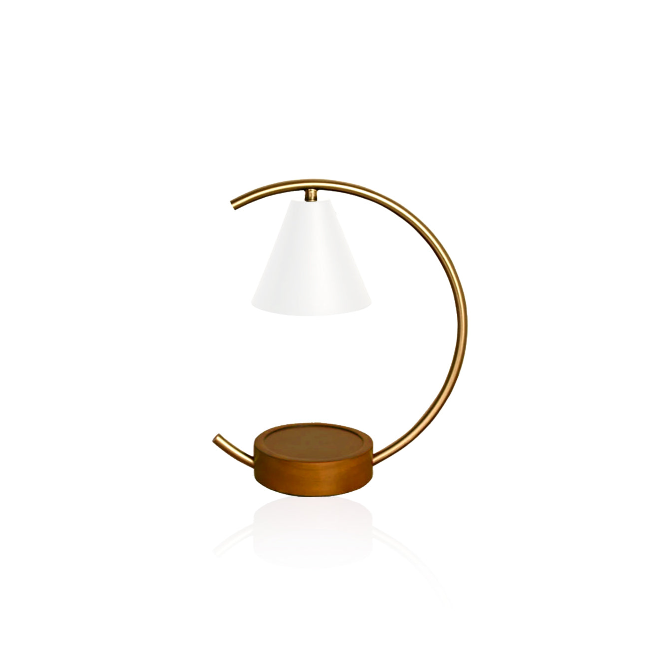 Nordic Candle Warmer - Retro Metal Wood Lamp