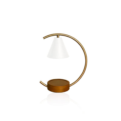 Nordic Candle Warmer - Retro Metal Wood Lamp
