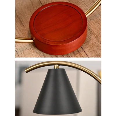 Nordic Candle Warmer - Retro Metal Wood Lamp