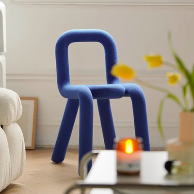 Fabric Lounge Chair - Nordic Bent Pipe Armchair