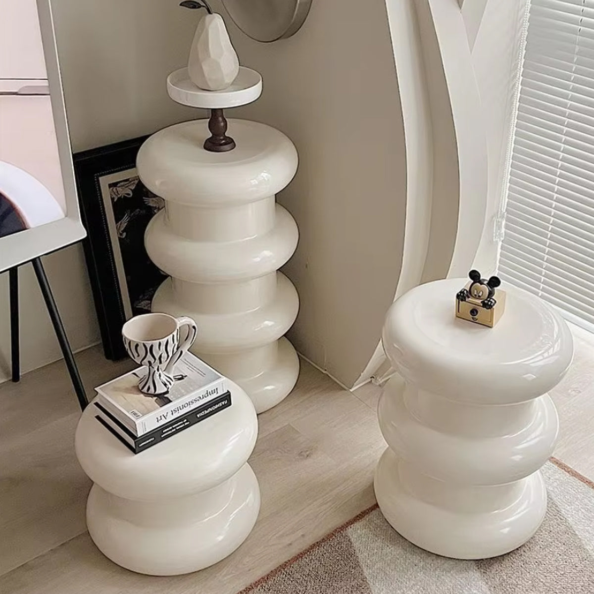 Nordic ABS Stool - Colorful Multifunctional Side Table