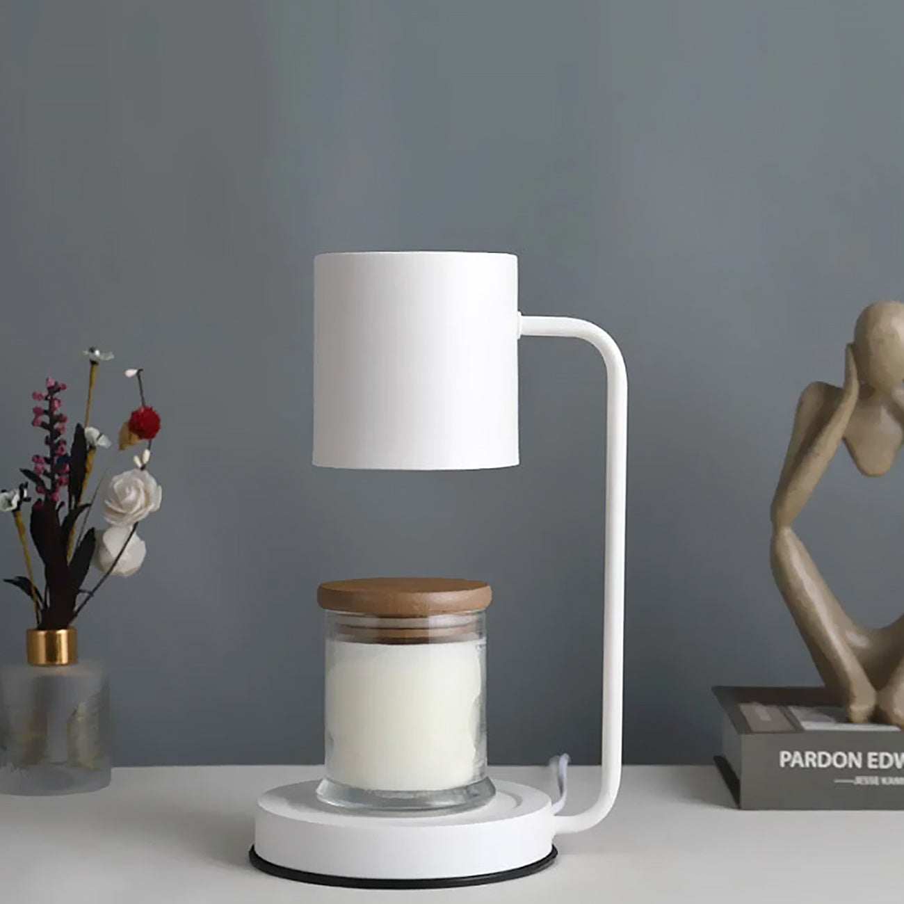 Dimmable Candle Warmer - Nordic Minimalistic Metal Design
