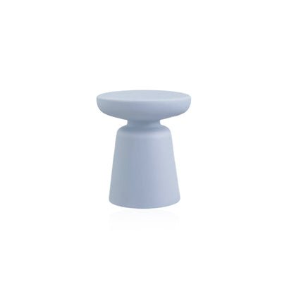 Nordic Matte Side Table - Round ABS Stool Compact