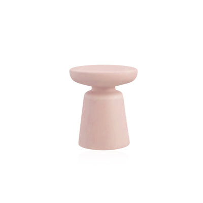Nordic Matte Side Table - Round ABS Stool Compact