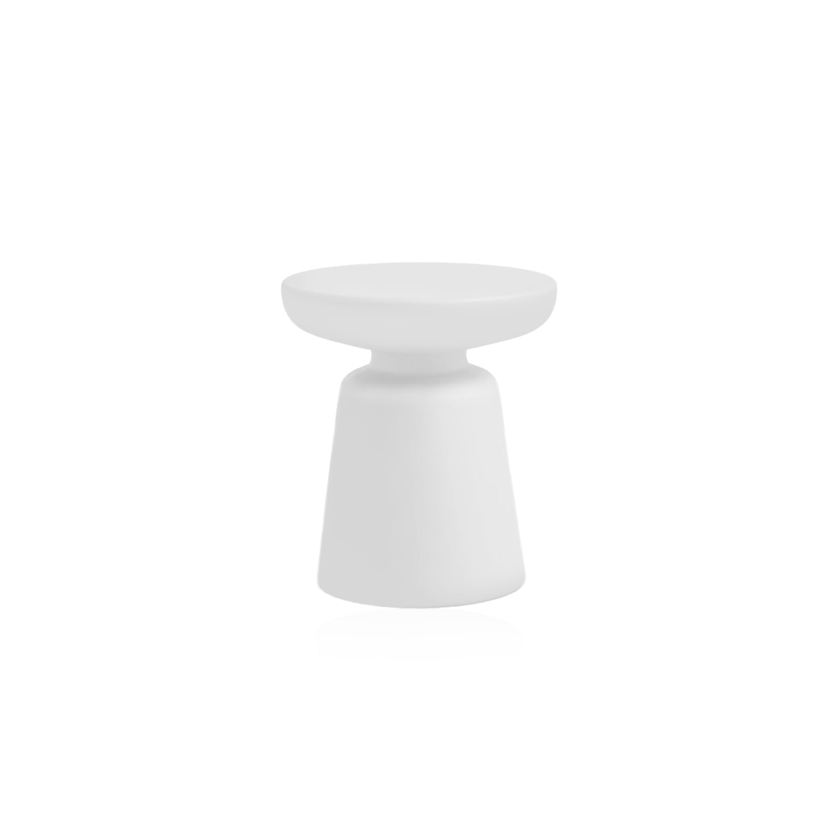 Nordic Matte Side Table - Round ABS Stool Compact