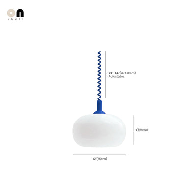 Retro Pendant Lamp – Colorful Coil Nordic Lighting Fixture