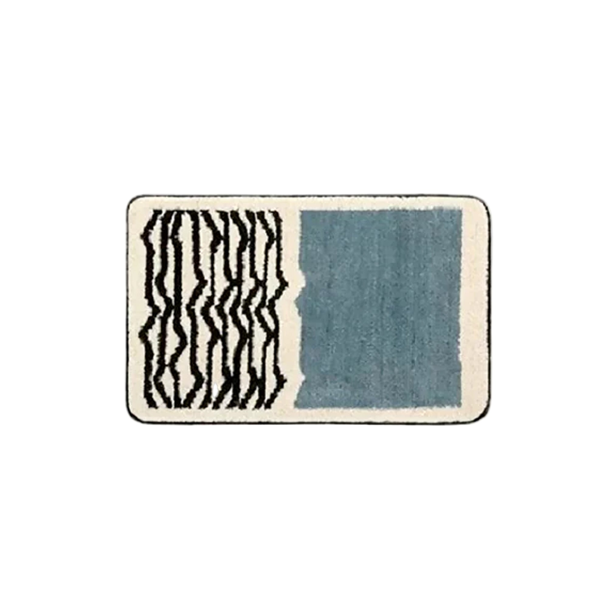 Nordic Bath Mat – Hand Crafted Abstract Plush Rug