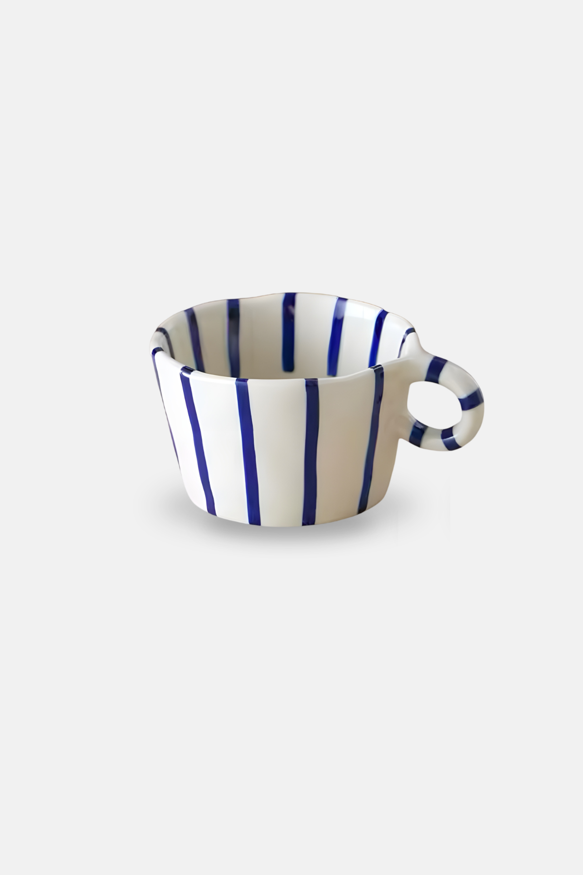 Nordic Striped Handcrafted Ceramic Cup