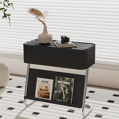 Metal Side Table – Slide Top Adjustable Frame