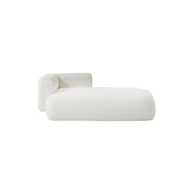 Cream Lounge Chaise Sofa - Off White Plush Cushioned Couch