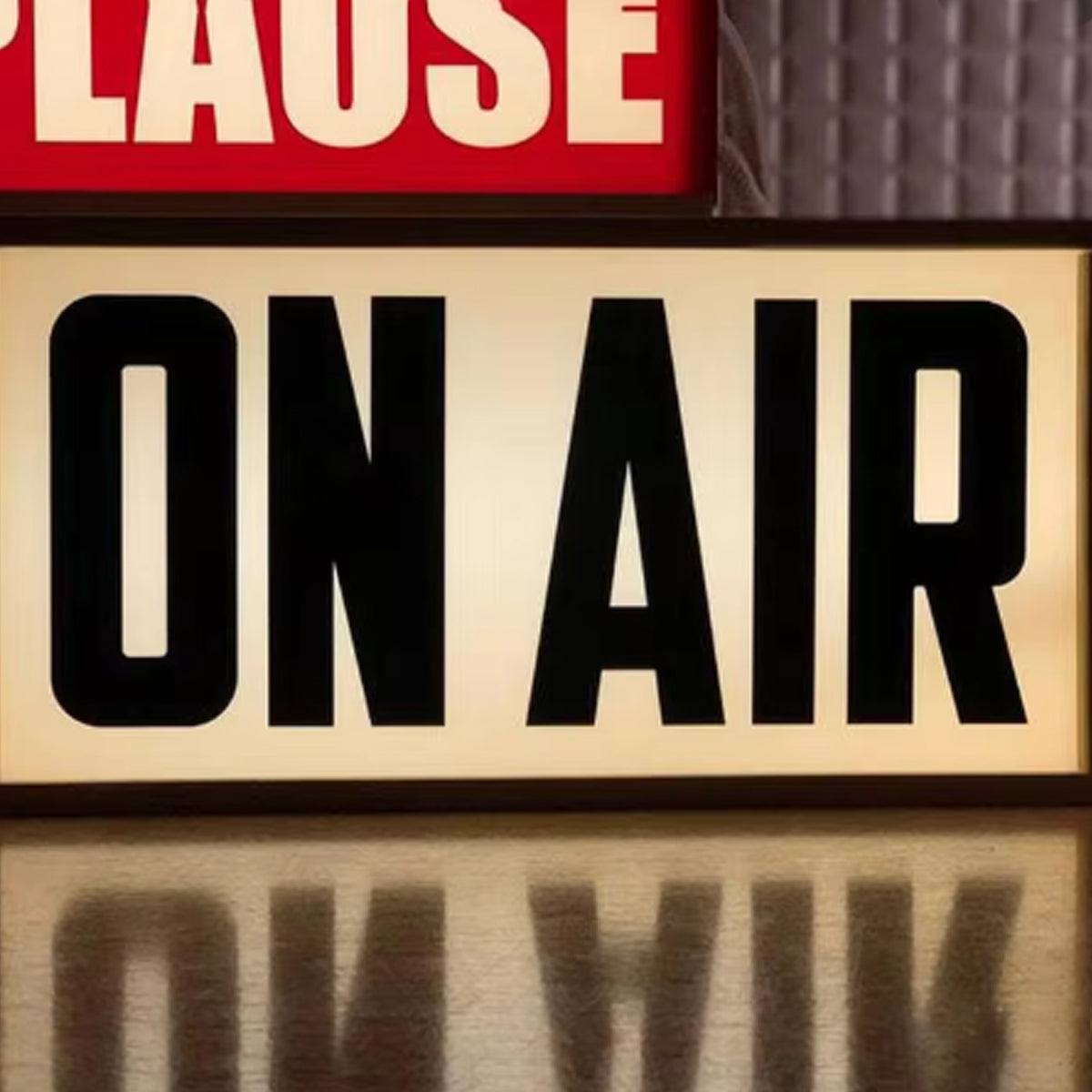 Retro Lightbox Lamp – On Air Sign Table Lamp