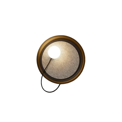 Oriental Wall Fixture – Metal Bulb Plate Lamp