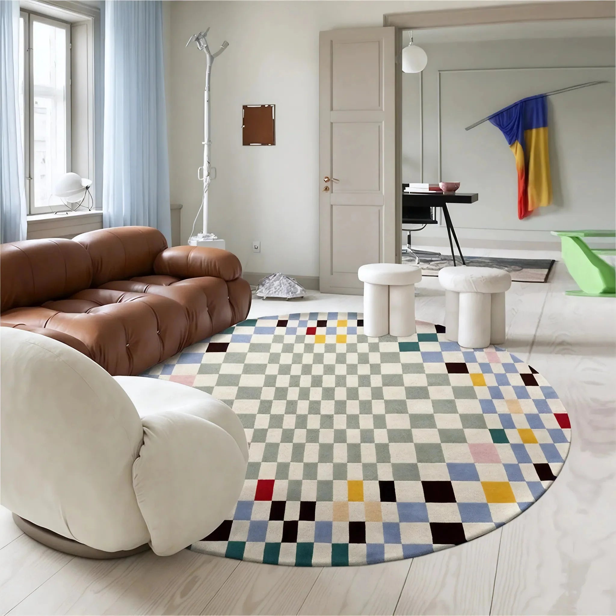 PIXEL HARMONY | Abstract Nordic Wool Rug