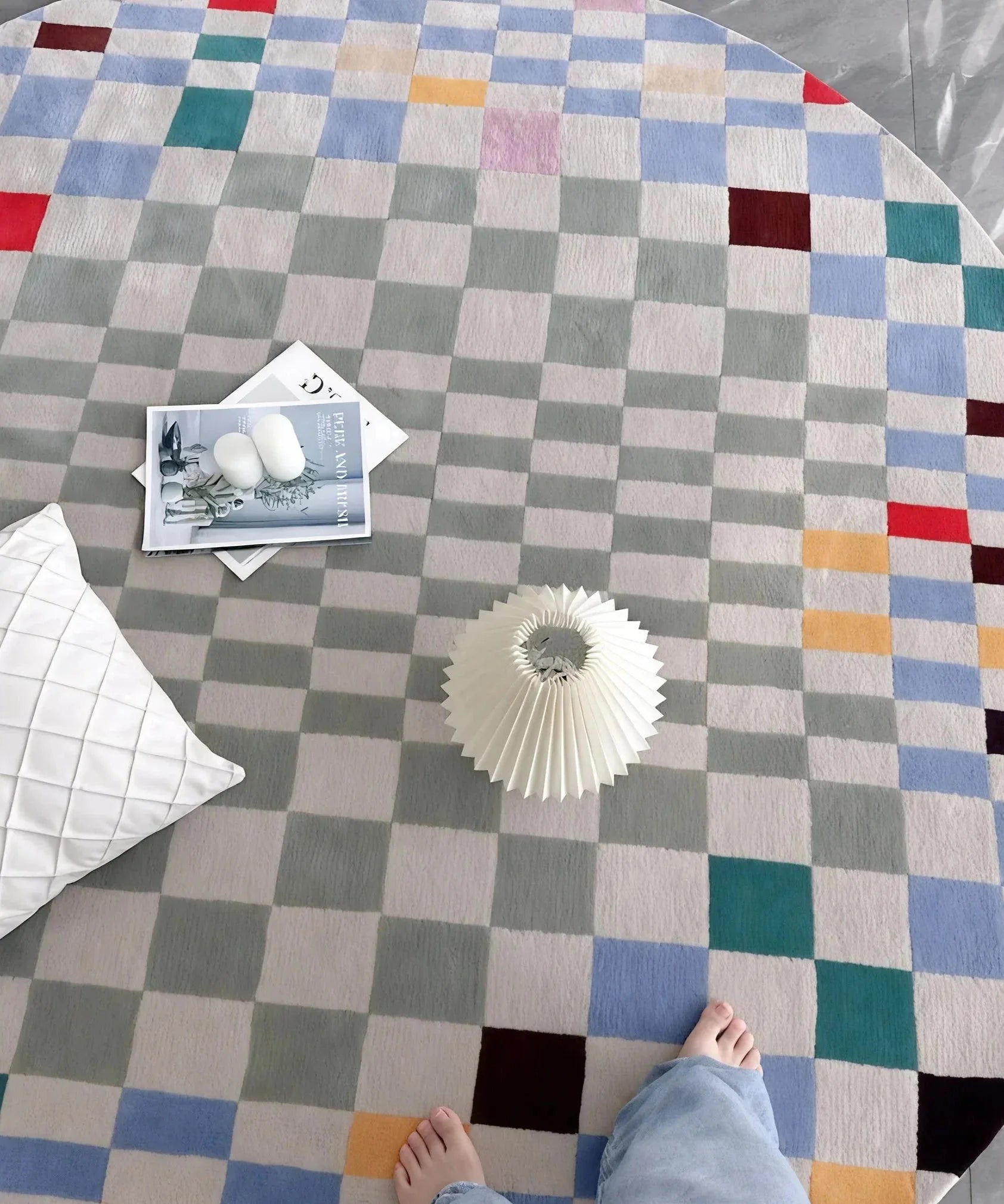 PIXEL HARMONY | Abstract Nordic Wool Rug