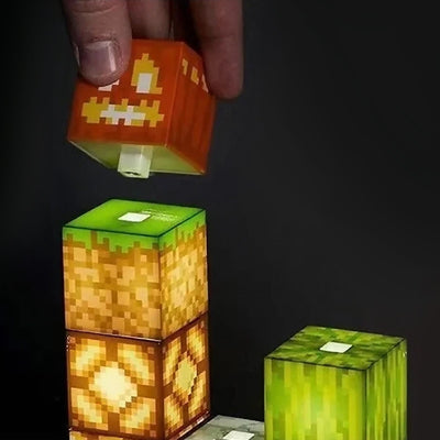 Game Room Lamp - Pixel Brickstone LED Light