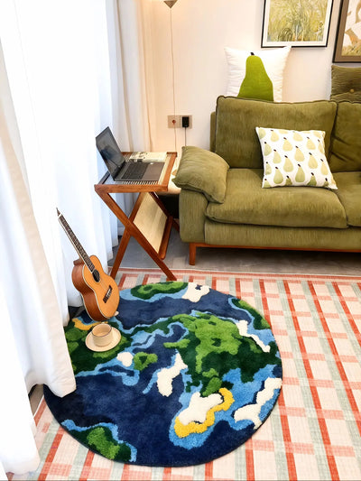 TERRA-SPHERE | Earth-Inspired Round Rug