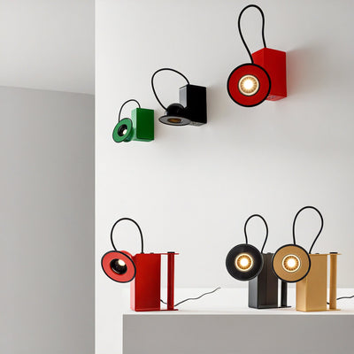 Retro Minibox Table & Wall Lamp