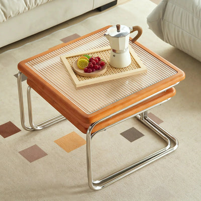 RATTAN-MODERNE | Retro Nordic Coffee Table