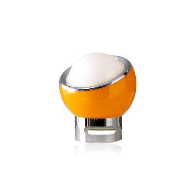 Retro Table Lamp - Glass Stone Metal Stand, Rotatable USB Corded