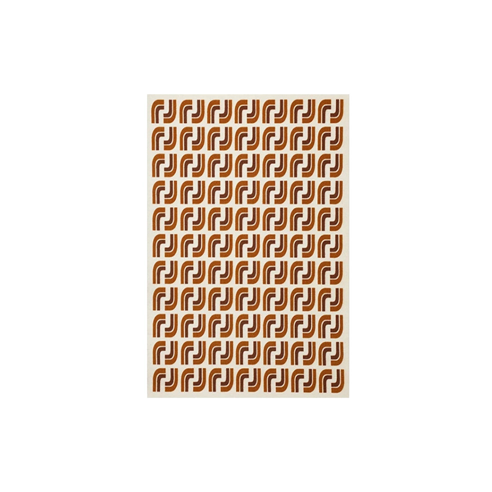 Mid Century Rug – Retro Patterned Area Carpet