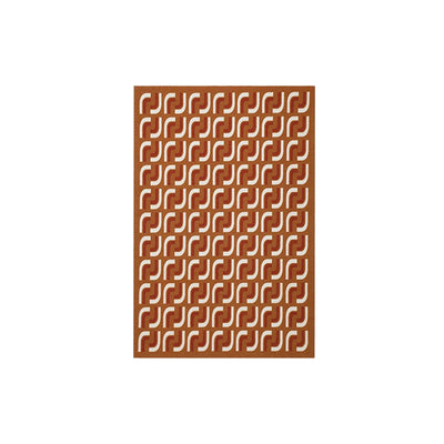 Mid Century Rug – Retro Patterned Area Carpet