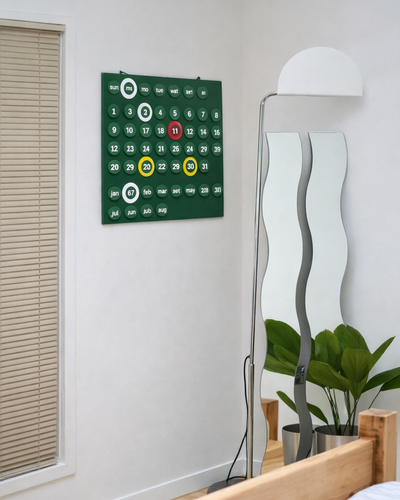 Retro Wall Calendar | Industrial Style Ring Date Marker