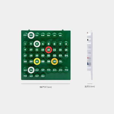 Retro Wall Calendar | Industrial Style Ring Date Marker