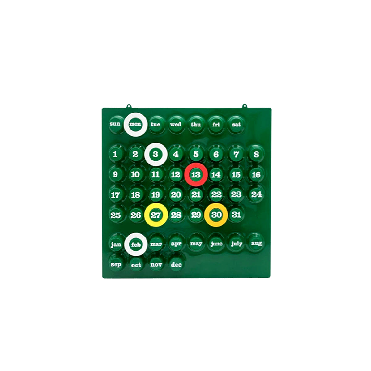 Retro Wall Calendar | Industrial Style Ring Date Marker