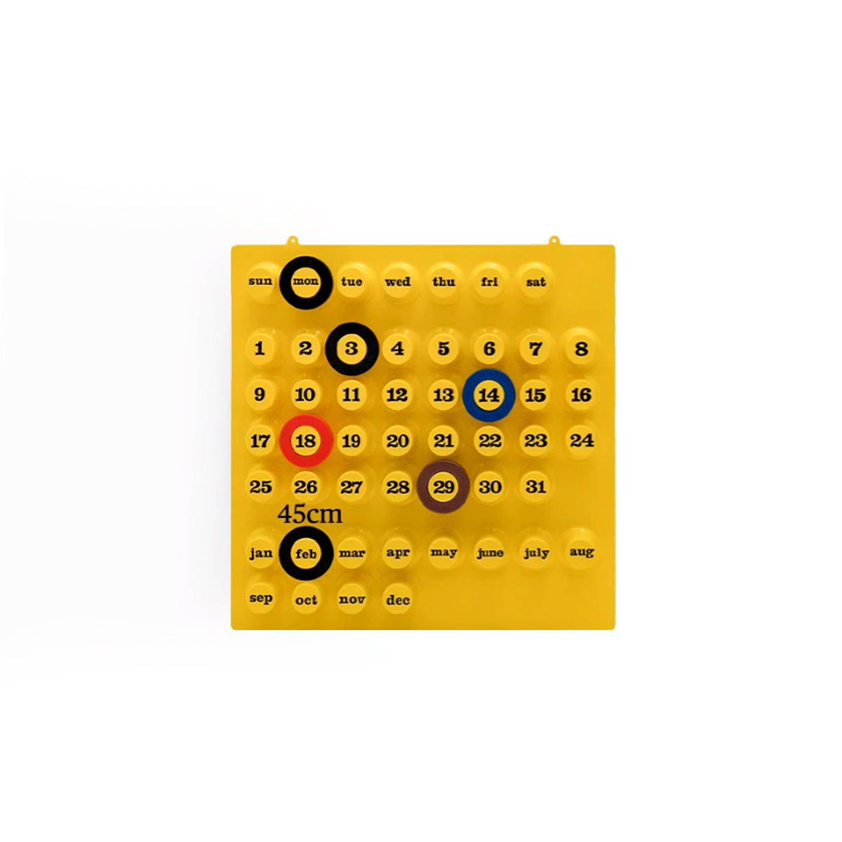 Retro Wall Calendar | Industrial Style Ring Date Marker