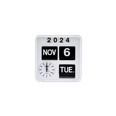 Retro Flip Clock - Wall Mounted Calendar Box
