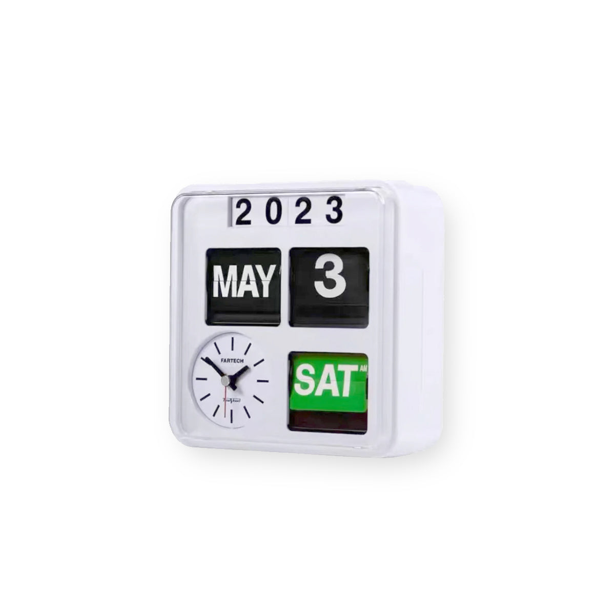 Retro Flip Clock - Wall Mounted Calendar Box