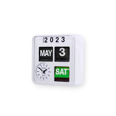Retro Flip Clock - Wall Mounted Calendar Box