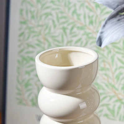 UNDULA | Ripple Elegance Ceramic Vase