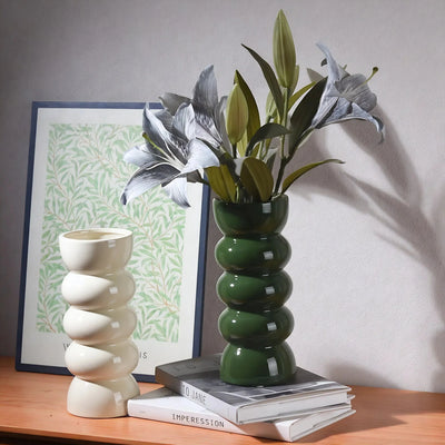 UNDULA | Ripple Elegance Ceramic Vase
