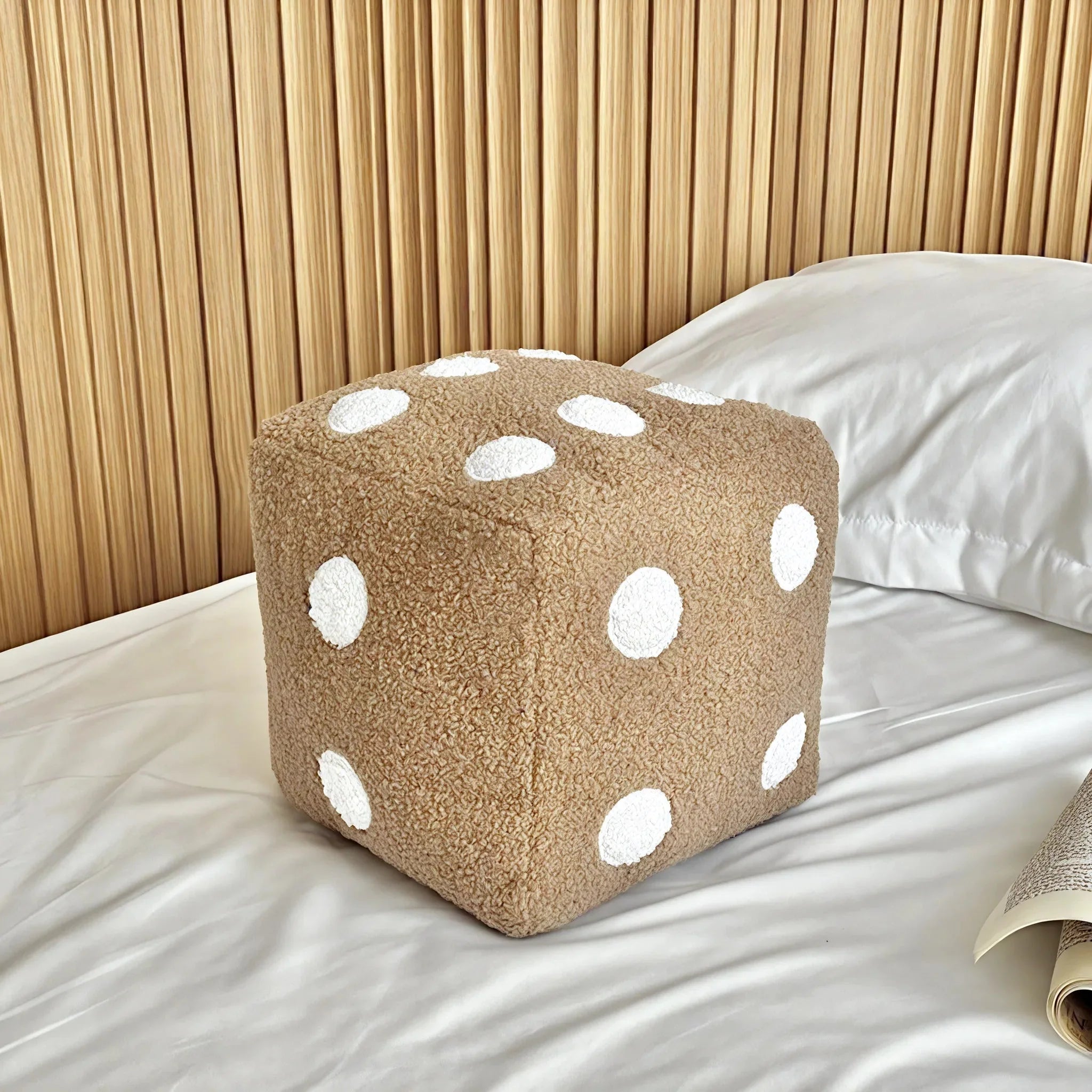 DICE-LUXE | Nordic Embroidered Plush Cube