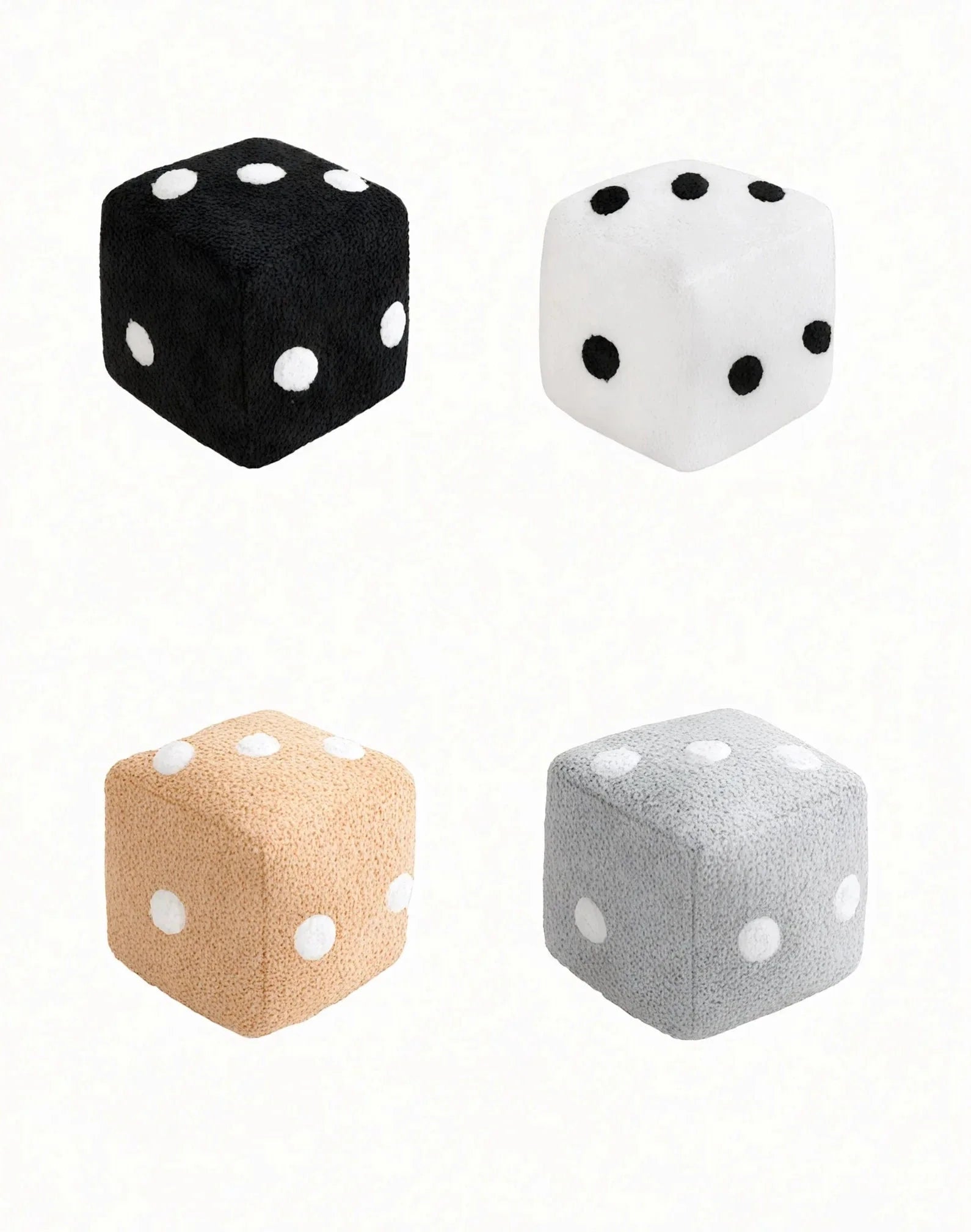 DICE-LUXE | Nordic Embroidered Plush Cube
